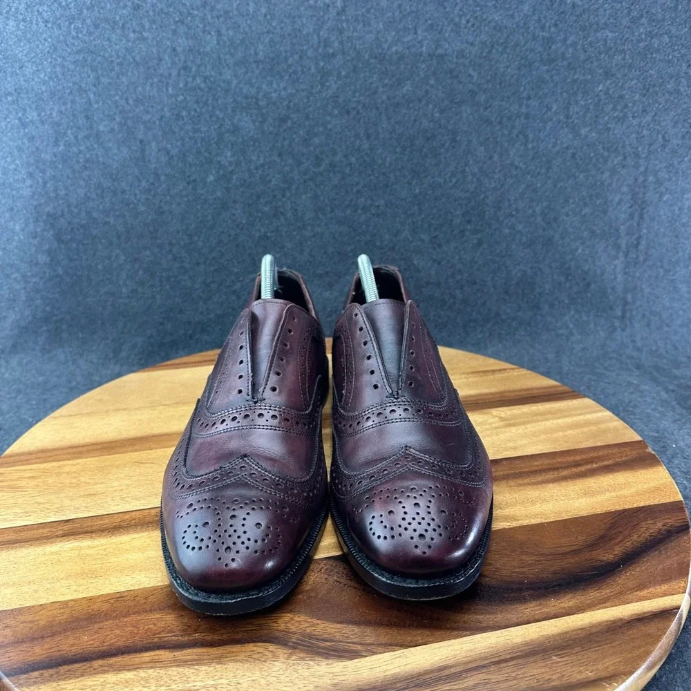 Allen Edmonds 7655 Independence Coll. Jefferson 2.0 Merlot Wingtip Oxford 9.5D